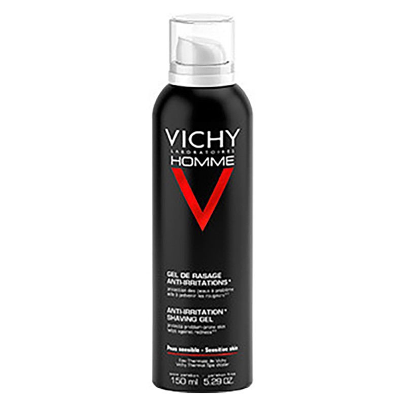 flacone Vichy Uomo Gel per Rasatura per Pelle Sensibile 150 ml flacone Vichy Uomo Gel per Rasatura per Pelle Sensibile 150 ml