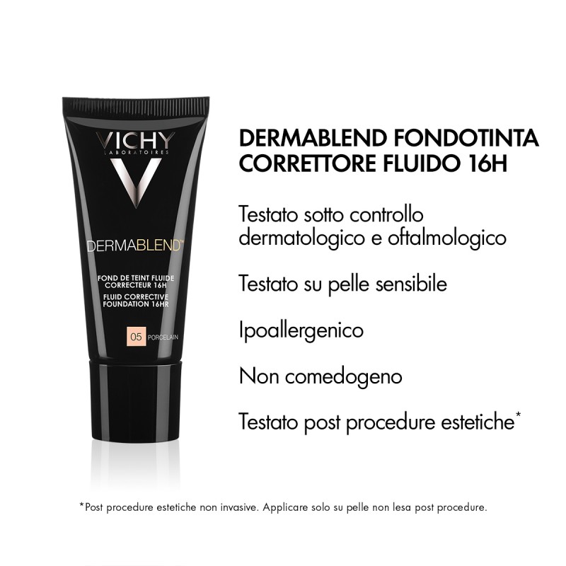 Vichy Dermablend Fondotinta Fluido 45 Gold Dorè 30 ml