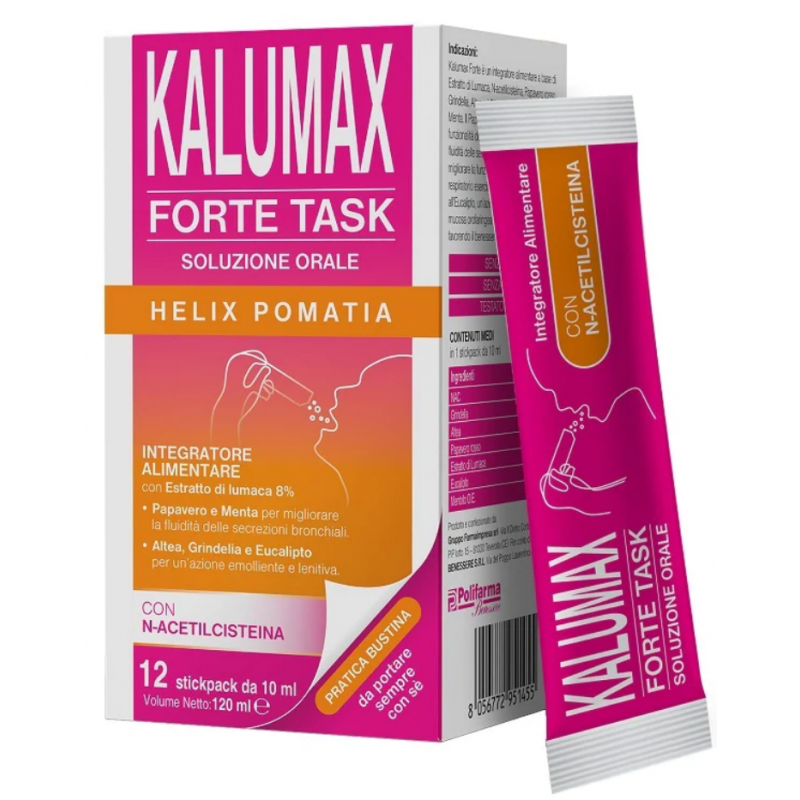 confezione Kalumax Notte Benessere Naso e Gola 12 Stickpack confezione Kalumax Notte Benessere Naso e Gola 12 Stickpack
