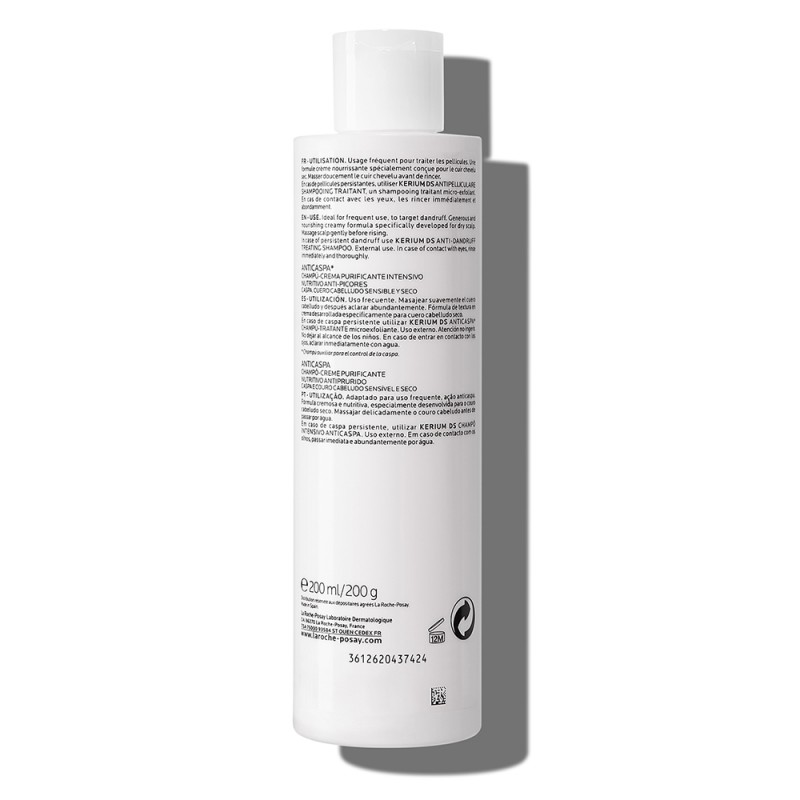 retro di La Roche Posay Kerium Shampoo Crema Antiforfora Secca 200ml