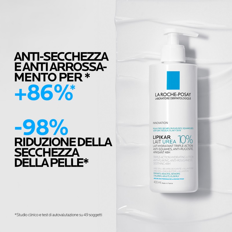 -98% riduzione della secchezza della pelle ocn La Roche Posay Lipikar Urea 10% 200ml -98% riduzione della secchezza della pelle ocn La Roche Posay Lipikar Urea 10% 200ml
