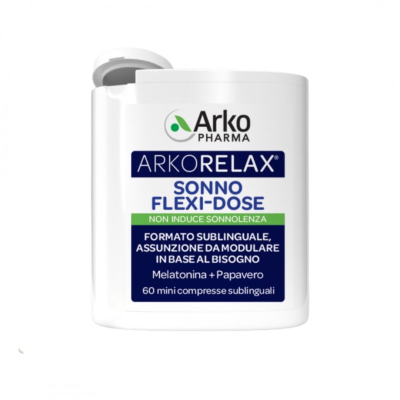 flacone di Arkorelax Sonno Flexi-Dose 60 Mini Compresse