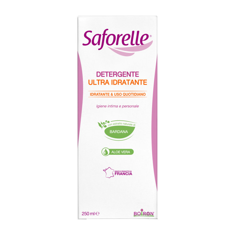 scatola di Saforelle Detergente Intimo Idratante 250ml scatola di Saforelle Detergente Intimo Idratante 250ml