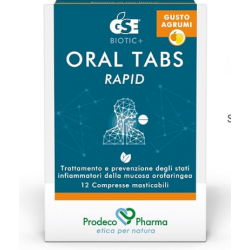 scatola di GSE Oral Tabs Rapid Gusto Agrumi 12 Compresse