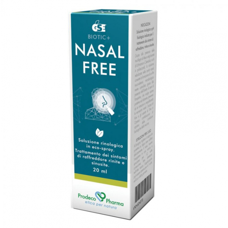 scatola GSE Nasal Free Spray 20ml