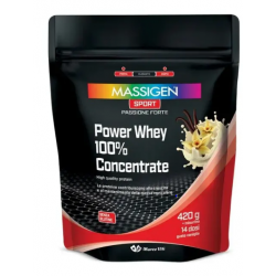 Marco Viti Massigen Sport Power Whey Concentrate Integratore di Proteine Gusto Vaniglia 420g Marco Viti Massigen Sport Power Whey Concentrate Integratore di Proteine Gusto Vaniglia 420g