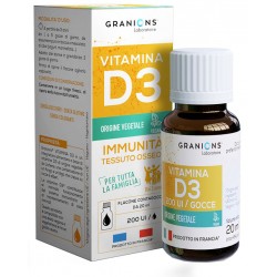 Granions Vitamina D3 Integratore per Ossa Gocce da 20ml Granions Vitamina D3 Integratore per Ossa Gocce da 20ml