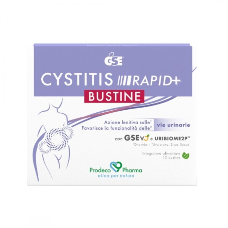scatoal di GSE Cystitis Rapid+ Integratore per Vie Urinarie e Cistite10 Bustine