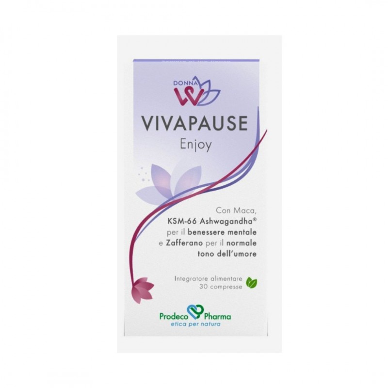 scatola di GSE Donnaw Vivipause Enjoy Integratore Relax in Menopausa 30 Compresse