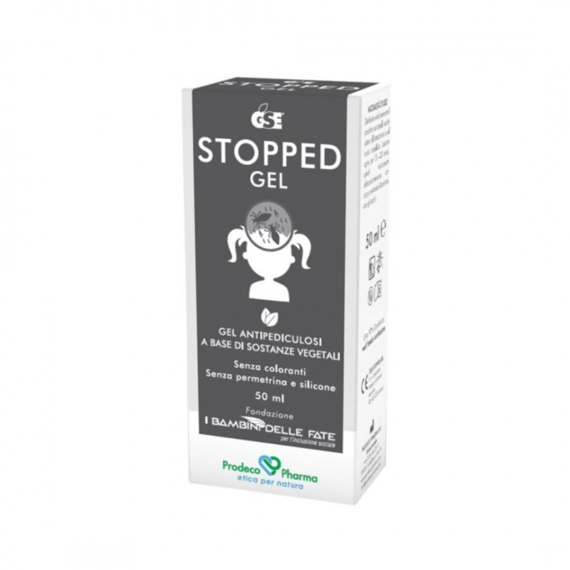 scatola di GSE Stopped Gel Trattamento Pediculosi 50ml scatola di GSE Stopped Gel Trattamento Pediculosi 50ml