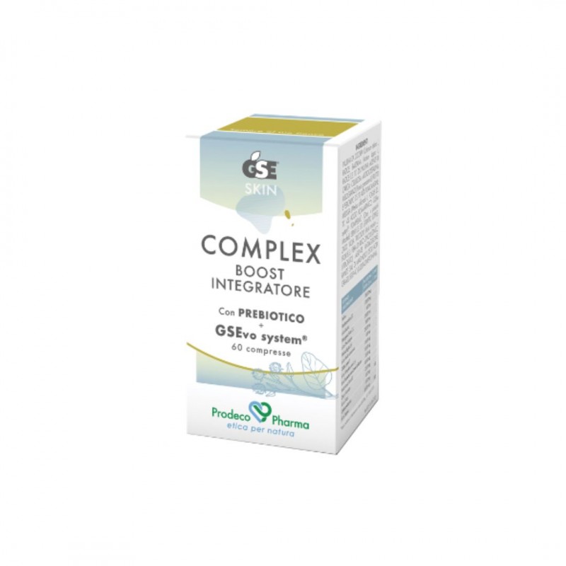 scatola di Gse Skin Complex Boost Integratore per la Pelle 60 Compresse scatola di Gse Skin Complex Boost Integratore per la Pelle 60 Compresse