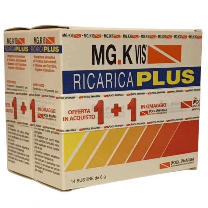 MGK Vis Ricarica Plus Integratore per Stanchezza 14 + 14 Bustine
