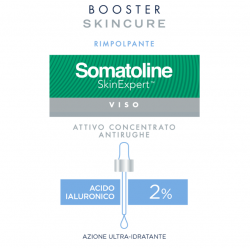 Somatoline Skincure Booster Antirughe con Acido Ialuronico è ultra idratante