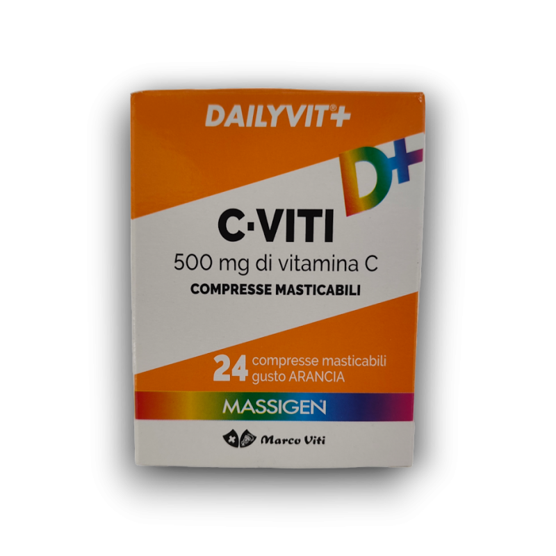 Scatola Marco Viti Massigen Dailyvit C Integratore alla Vitamina C 24 Compresse