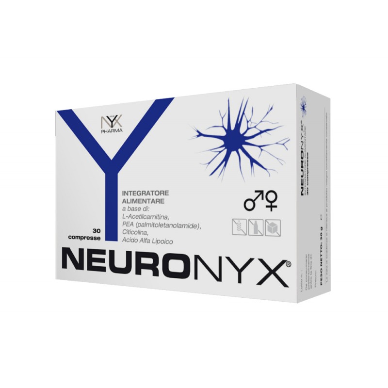 scatola di Neuronyx Integratore Alimentare Antiossidante 30 Compresse