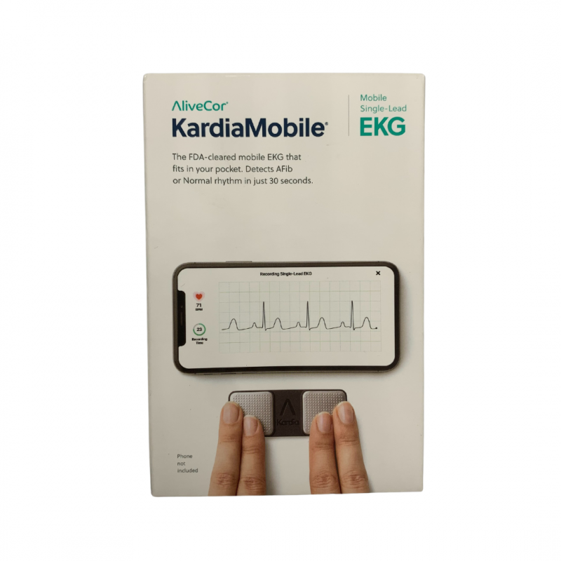 scatola Omron Kardia Mobile 1L Elettrocardiogramma Casalingo Portatile 1 Derivazione 1 Pezzo