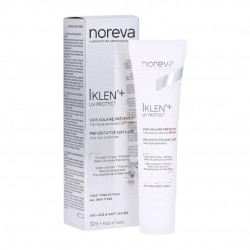 flacone di Noreva Iklen 50+ Crema Fotoprotettrice Anti Macchie e Antietà 30ml flacone di Noreva Iklen 50+ Crema Fotoprotettrice Anti Macchie e Antietà 30ml