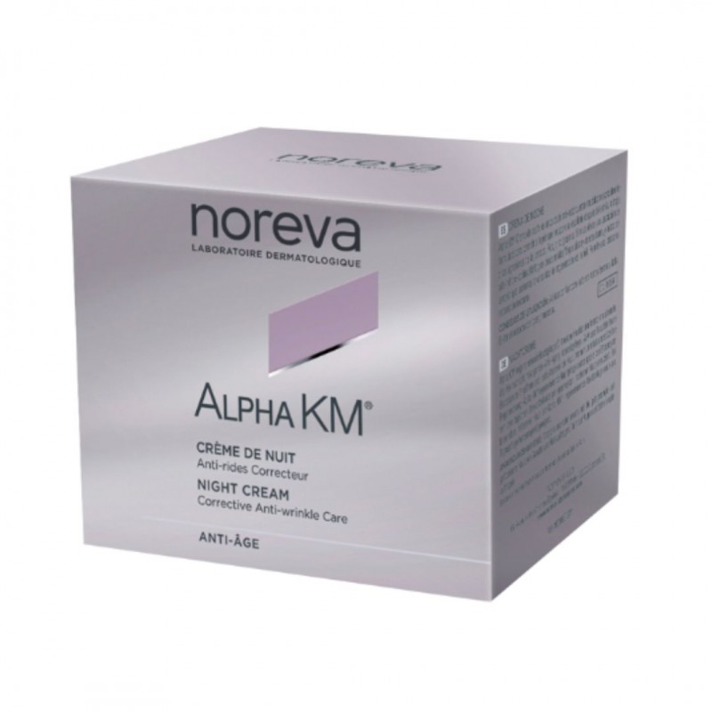 scatola di Noreva Alpha KM Crema Notte Anti-Età 50 ml