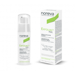 confezione di Noreva Exfoliac Peel Siero Esfoliante 30 ml