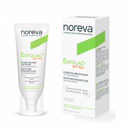 Noreva Exfoliac Fluido Solare Opacizzante SPF50+ 40ml