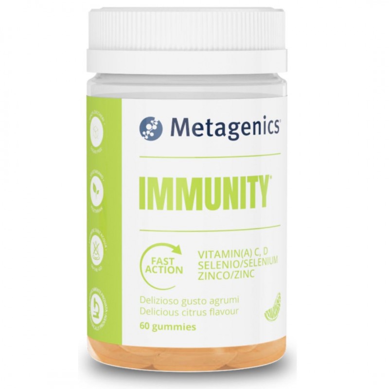 Metagenics Immunità Integratore Difese Immunitarie Gusto Agrumi 60 Gummies