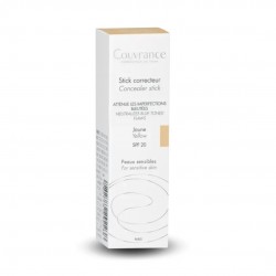 Scatola esterna di Avene Couvrance Stick Correttore SPF 20 Colore Giallo 1 Pezzo Scatola esterna di Avene Couvrance Stick Correttore SPF 20 Colore Giallo 1 Pezzo