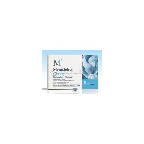 Monoselect Ginkgo Integratore per Circolazione e Memoria 30 Compresse