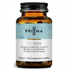 Barattolo in vetro di Re Skin Integratore Riparatore Pelle Irritata e Disidratata 60 Compresse Barattolo in vetro di Re Skin Integratore Riparatore Pelle Irritata e Disidratata 60 Compresse