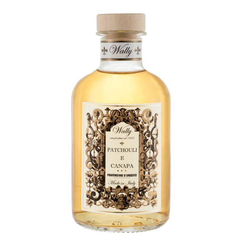 Wally 1925 Profumatore d'Ambiente Patchouli e Canapa 3 Litri flacone in vetro