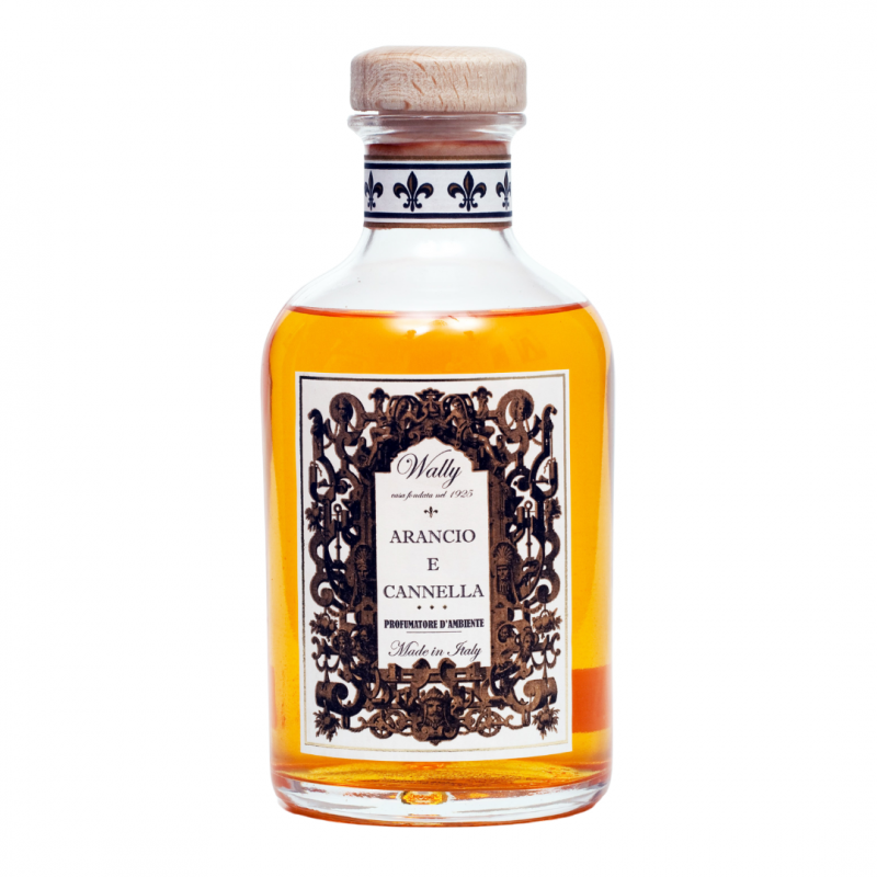 Wally 1925 Profumatore d'Ambiente Arancio e Cannella 250ml flacone in vetro