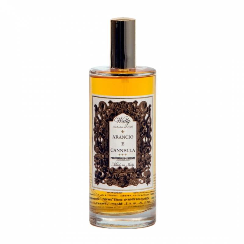 Wally 1925 Profumatore d'Ambiente Arancio e Cannella Spray 100ml flacone in vetro