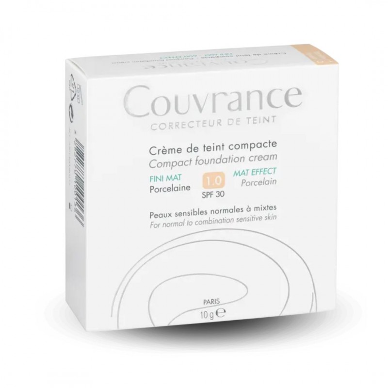 Scatola esterna di Avene Couvrance Oil Free Crema Compatta Colorata Porcellana 9.5 Gr Scatola esterna di Avene Couvrance Oil Free Crema Compatta Colorata Porcellana 9.5 Gr