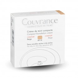 Scatola esterna di Avene Couvrance Crema Compatta Colorata SPF30 Effetto Mat Vellutato 2.5 Color Beige 10g Scatola esterna di Avene Couvrance Crema Compatta Colorata SPF30 Effetto Mat Vellutato 2.5 Color Beige 10g