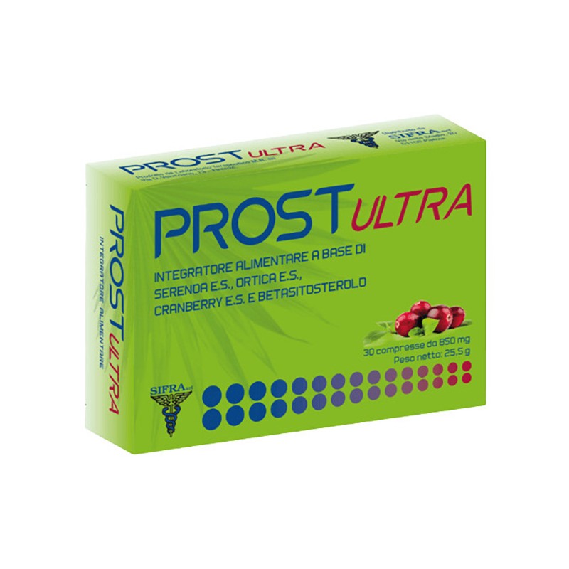 Scatola con Prost Ultra Integratore per la Prostata 30 Compresse