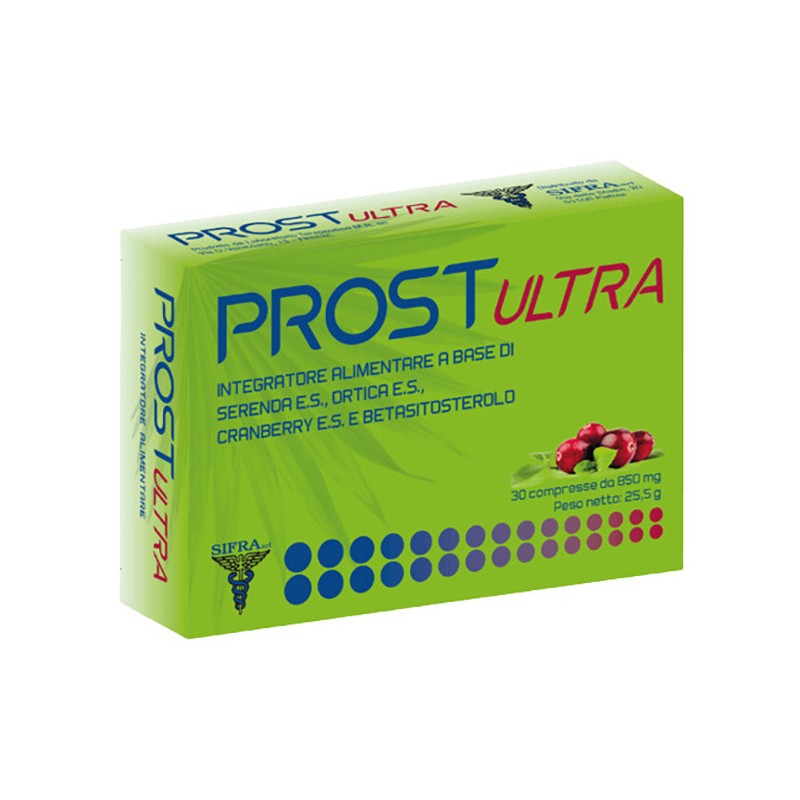 Scatola con Prost Ultra Integratore per la Prostata 30 Compresse Scatola con Prost Ultra Integratore per la Prostata 30 Compresse