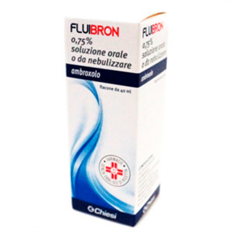 Fluibron Soluzione Flacone 40 ml 0,75% Mucolitico per Tosse e Catarro flacone