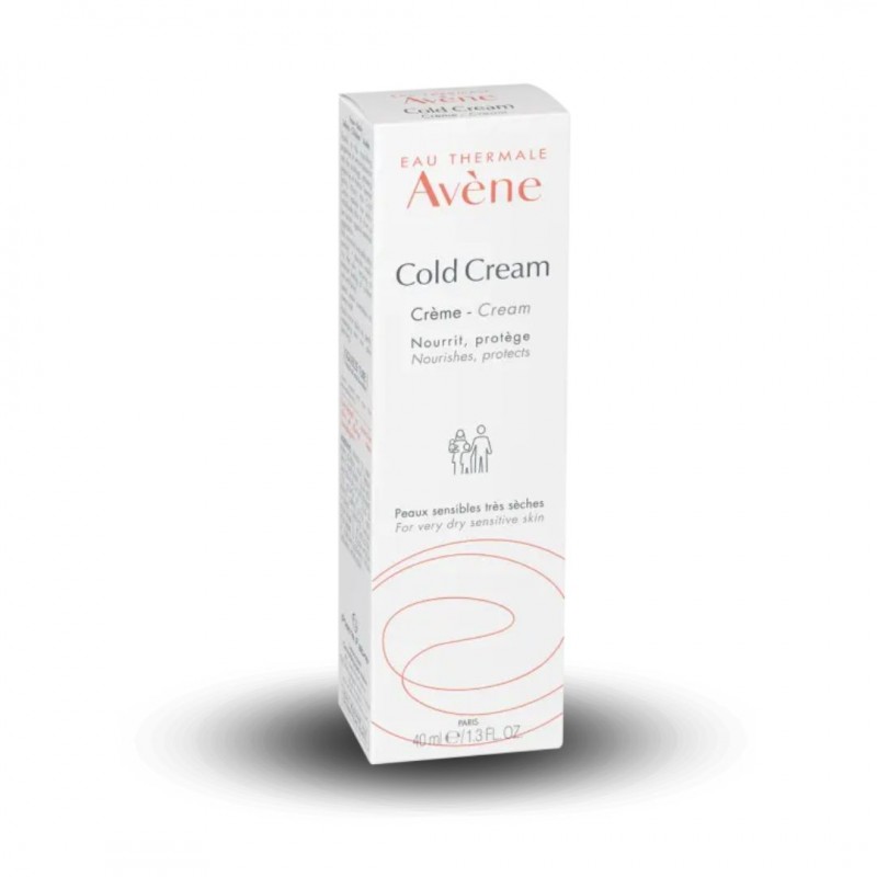 Scatola esterna di Avene Cold Cream Pelli Sensibili Crema Idratante Viso 40ml