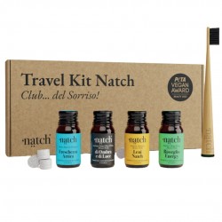 Confezione Natch Kit da Viaggio Set 4 Dentifrici in Tavolette + 1 Spazzolino Confezione Natch Kit da Viaggio Set 4 Dentifrici in Tavolette + 1 Spazzolino