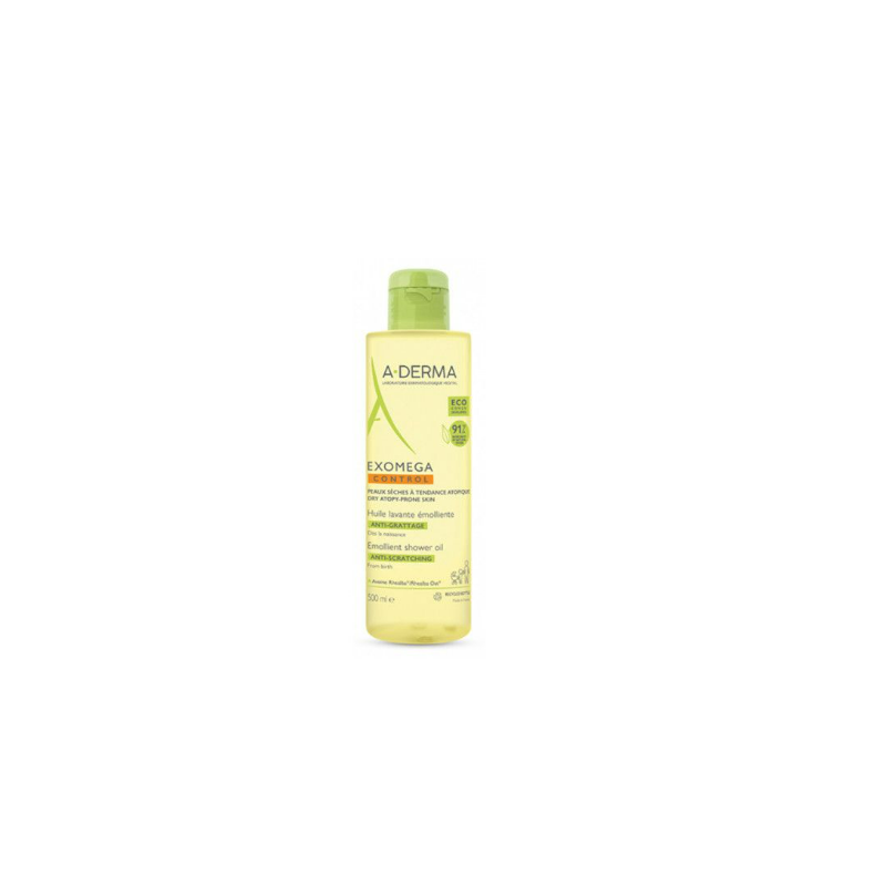 Flacone con Aderma Exomega Control Olio Lavante Emoliente 500ml Flacone con Aderma Exomega Control Olio Lavante Emoliente 500ml