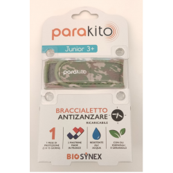 Parakito Bracciale Antizanzare Mimetico Bambini 1 Pezzo Parakito Bracciale Antizanzare Mimetico Bambini 1 Pezzo