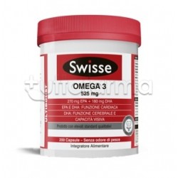 Swisse Omega 3 Integratore per Cuore e Vista 200 Capsule