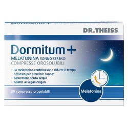 Dr Theiss Dormitum + Melatonina Sonno Sereno Integratore per Sonno 30 Compresse Singole Dr Theiss Dormitum + Melatonina Sonno Sereno Integratore per Sonno 30 Compresse Singole