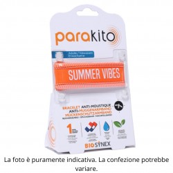 Confezione di Parakito Bracciale Antizanzare Good Vibes Arancione Adulto 1 Pezzo Confezione di Parakito Bracciale Antizanzare Good Vibes Arancione Adulto 1 Pezzo