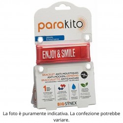 Confezione di Parakito Bracciale Antizanzare Good Vibes Rosso Adulto 1 Pezzo Confezione di Parakito Bracciale Antizanzare Good Vibes Rosso Adulto 1 Pezzo