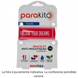 Confezione di Parakito Bracciale Antizanzare Good Vibes Fucsia Adulto 1 Pezzo Confezione di Parakito Bracciale Antizanzare Good Vibes Fucsia Adulto 1 Pezzo