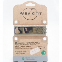 Confezione di Parakito Bracciale Antizanzare Graphic Mimetico Adulto 1 Pezzo Confezione di Parakito Bracciale Antizanzare Graphic Mimetico Adulto 1 Pezzo