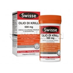 Swisse Olio di Krill Integratore per Cuore e Cervello 500mg 40 Capsule Swisse Olio di Krill Integratore per Cuore e Cervello 500mg 40 Capsule