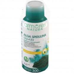 Flacone di Armores Natura Alga Spirulina Liquida Integratore Ricostituente 300ml Flacone di Armores Natura Alga Spirulina Liquida Integratore Ricostituente 300ml