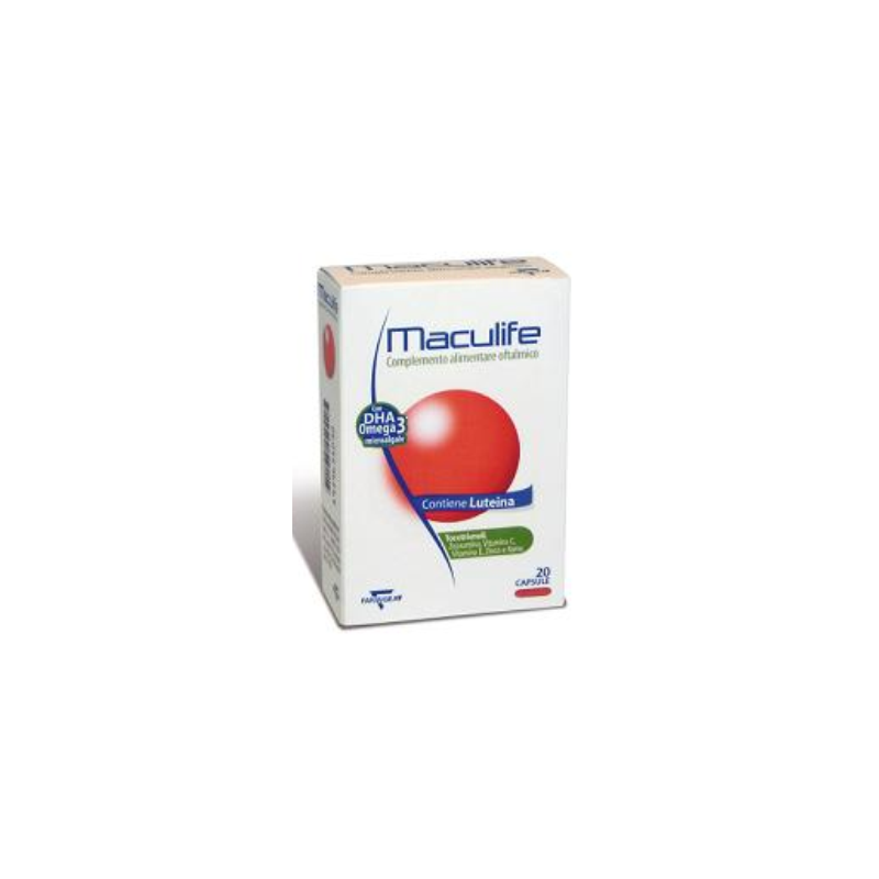 Scatola Maculife Integratore per la Vista 20 Capsule Scatola Maculife Integratore per la Vista 20 Capsule