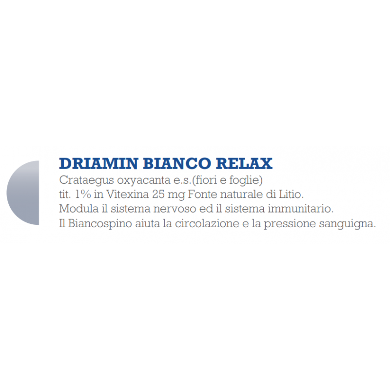 caratteristiche Driatec Driamin Bianco Relax 15 ml caratteristiche Driatec Driamin Bianco Relax 15 ml